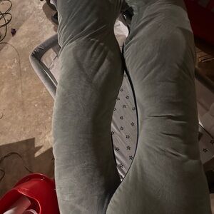 Gray U-Shaped Body Pillow